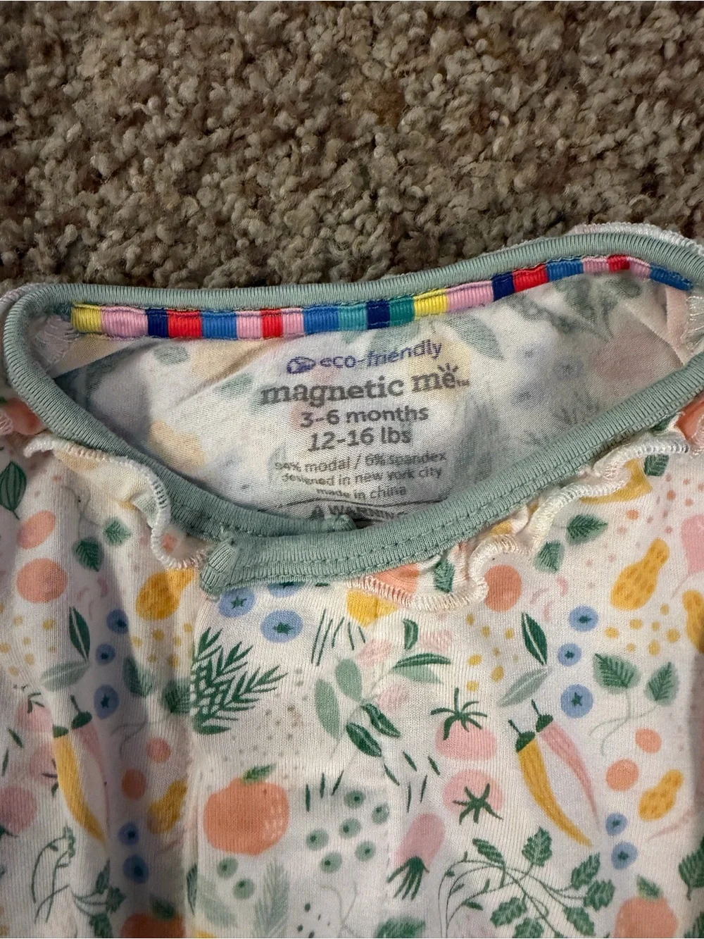 Magnetic Me Footless sleeper 3-6 months